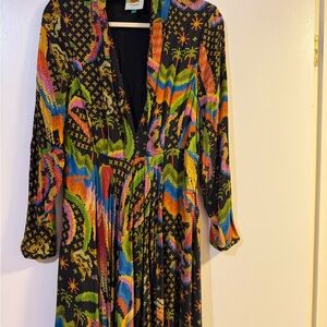 Colorful Patterned Women's Dress